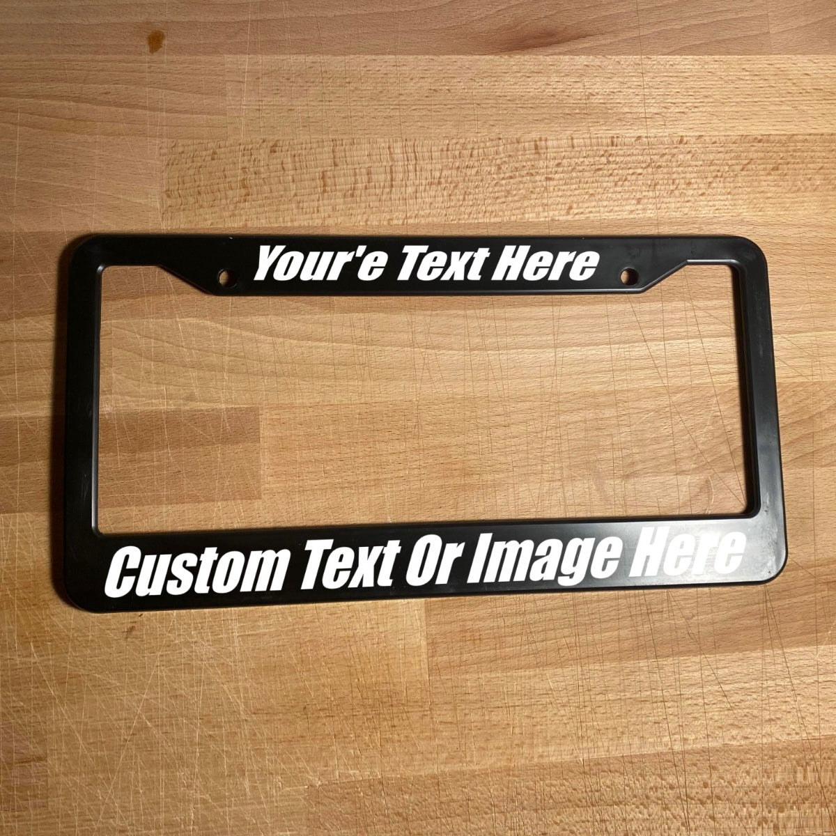 1 Color Custom Plate Frame